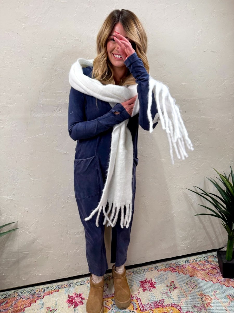 Free People: Hot Shot Long Sleeve Onesie - Midnight Navy - Revel Boutique