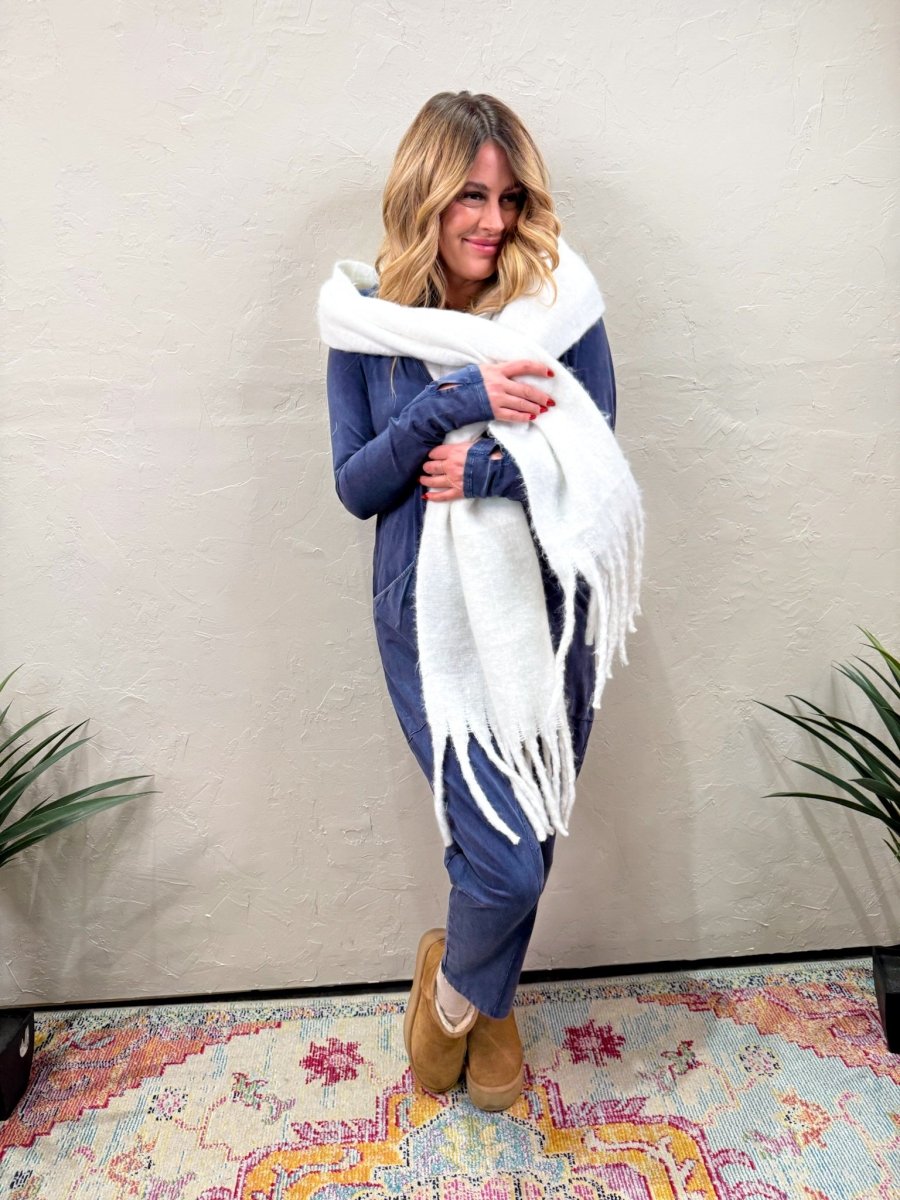 Free People: Hot Shot Long Sleeve Onesie - Midnight Navy - Revel Boutique