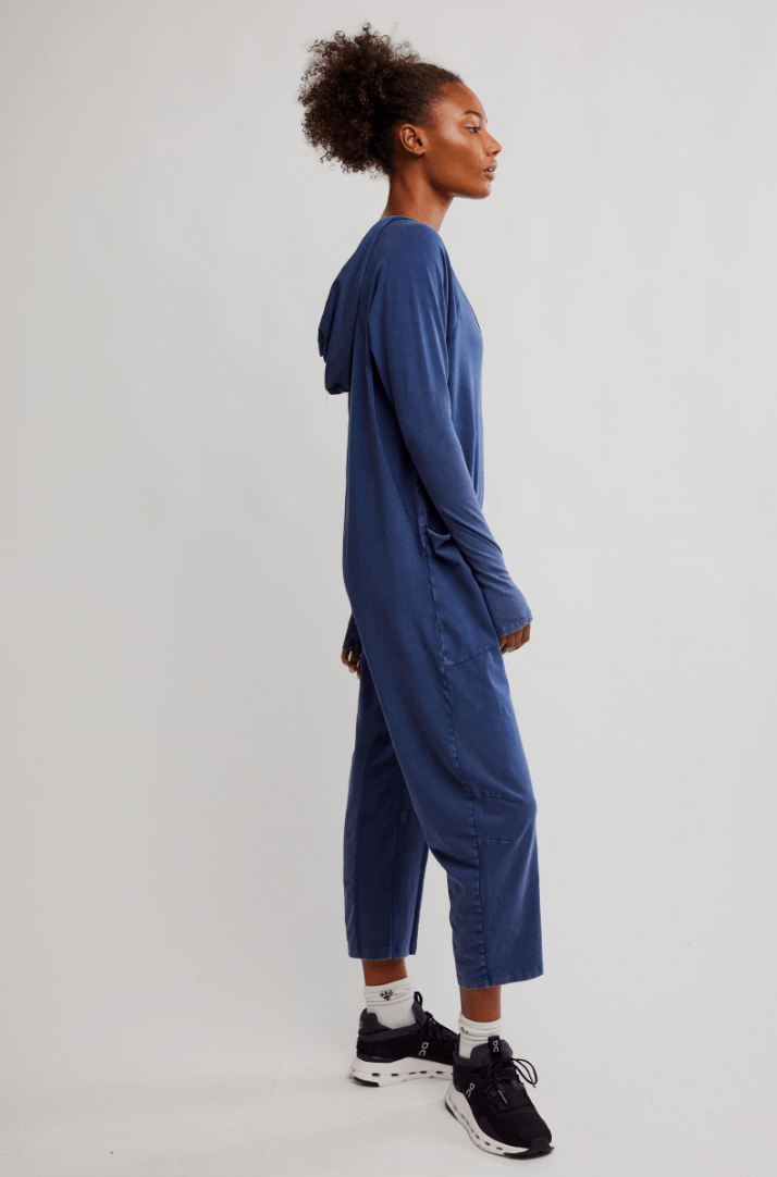 Free People: Hot Shot Long Sleeve Onesie - Midnight Navy - Revel Boutique