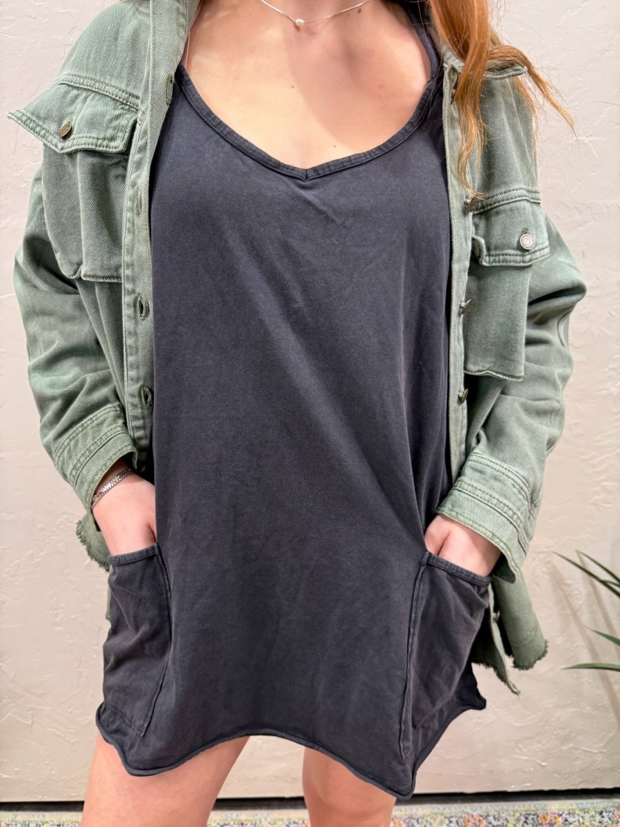 Free People: Hot Shot Mini Dress - Black - Revel Boutique