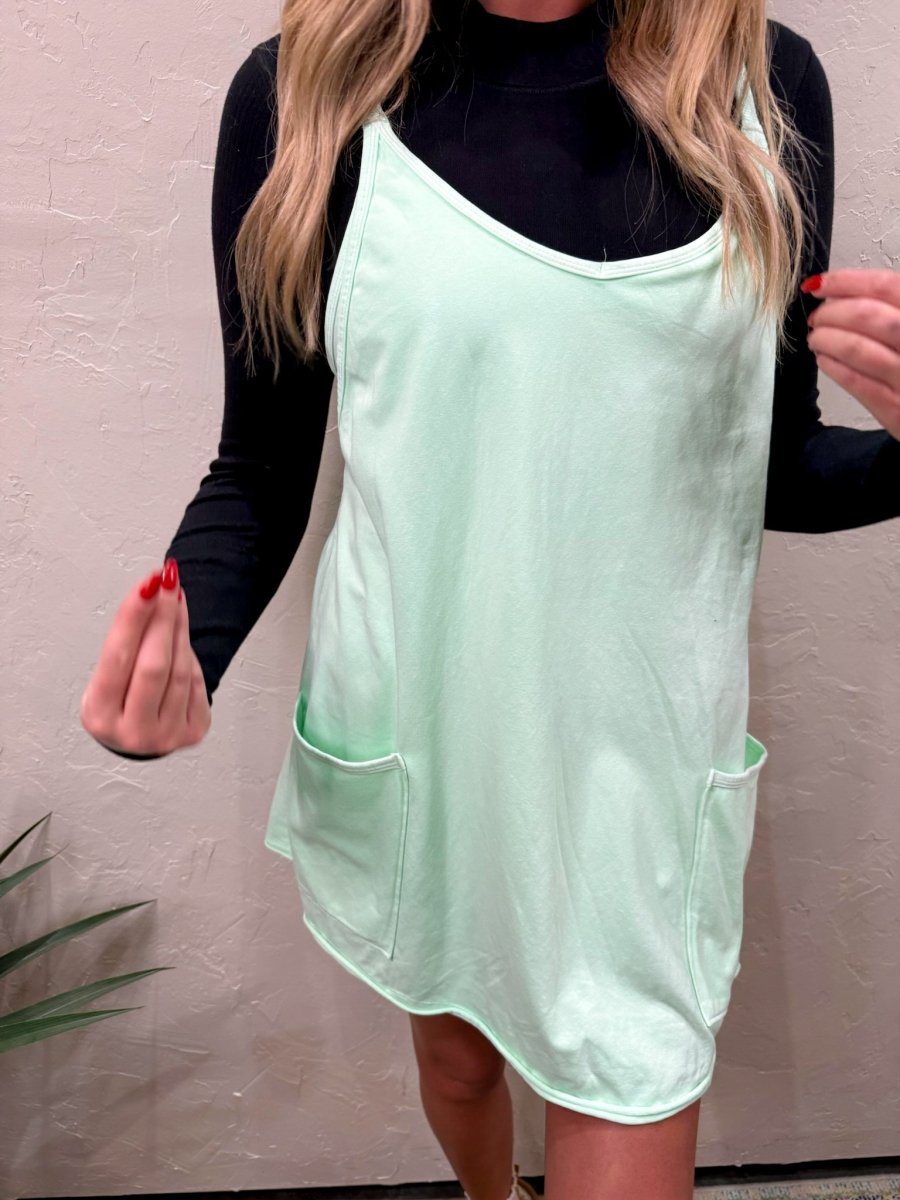 Free People: Hot Shot Mini Dress - Pistachio - Revel Boutique