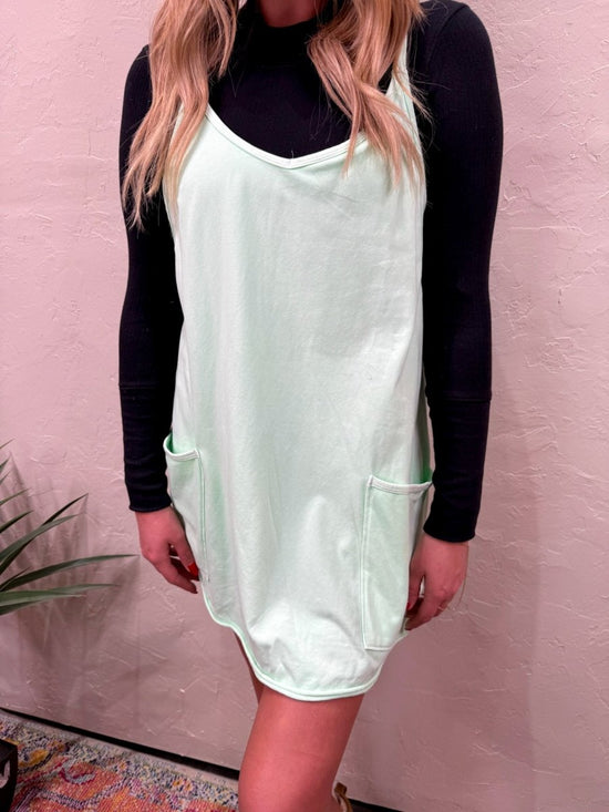 Free People: Hot Shot Mini Dress - Pistachio - Revel Boutique