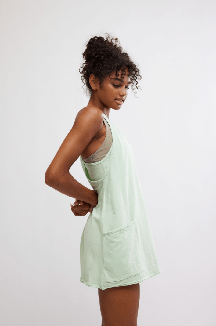 Free People: Hot Shot Mini Dress - Pistachio - Revel Boutique