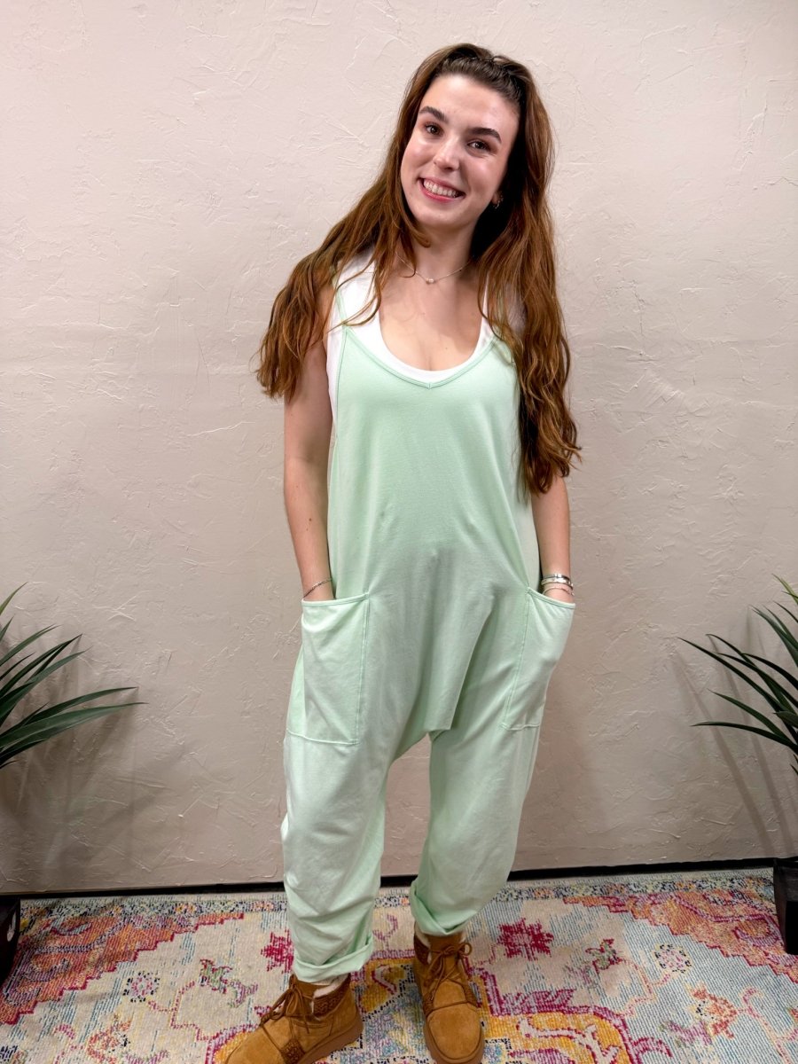 Free People: Hot Shot Onesie - Pistachio - Revel Boutique