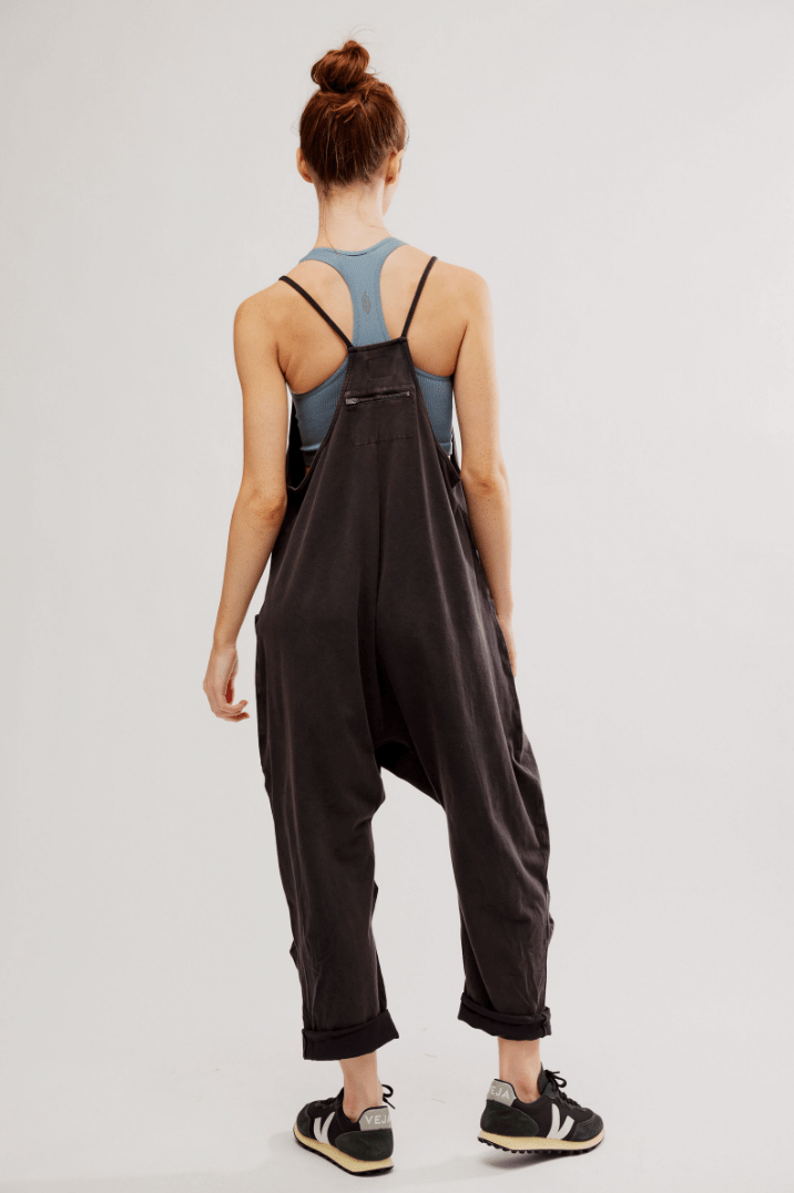 Free People: Hot Shot Onesie - Washed Black - Revel Boutique