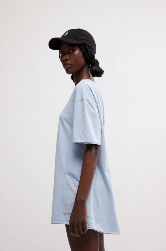 Load image into Gallery viewer, Free People: Hot Shot Tee Romper Coddy - Steel - Revel Boutique
