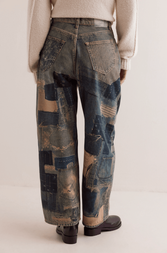 Free People: Illusions Relaxed Fit - Indigo Combo - Revel Boutique