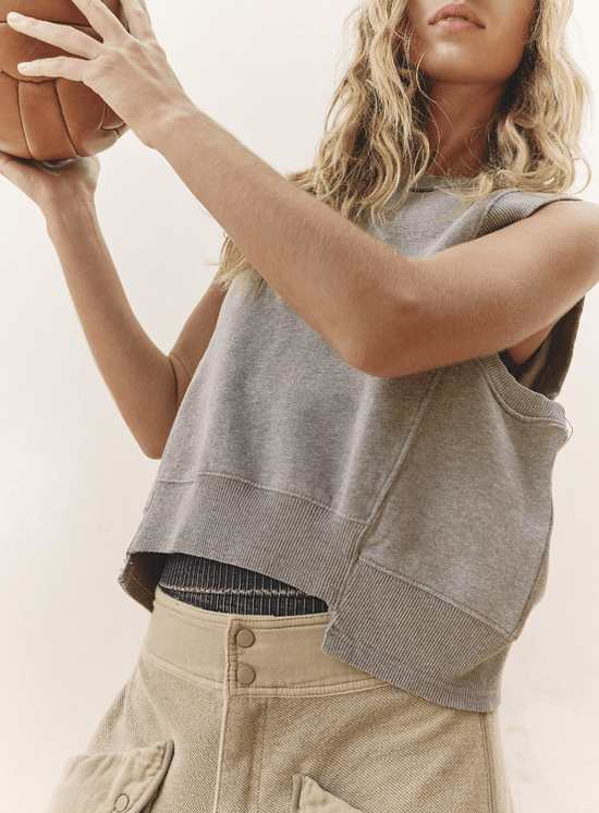 Free People: Intercept Tank - Heather Gray - Revel Boutique