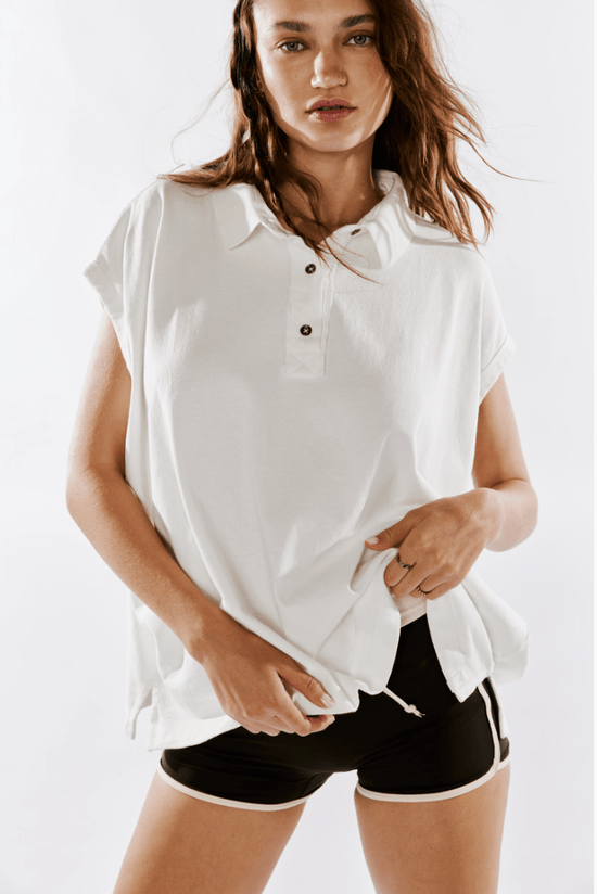 Free People: Keep On Polo - Clean Ivory - Revel Boutique