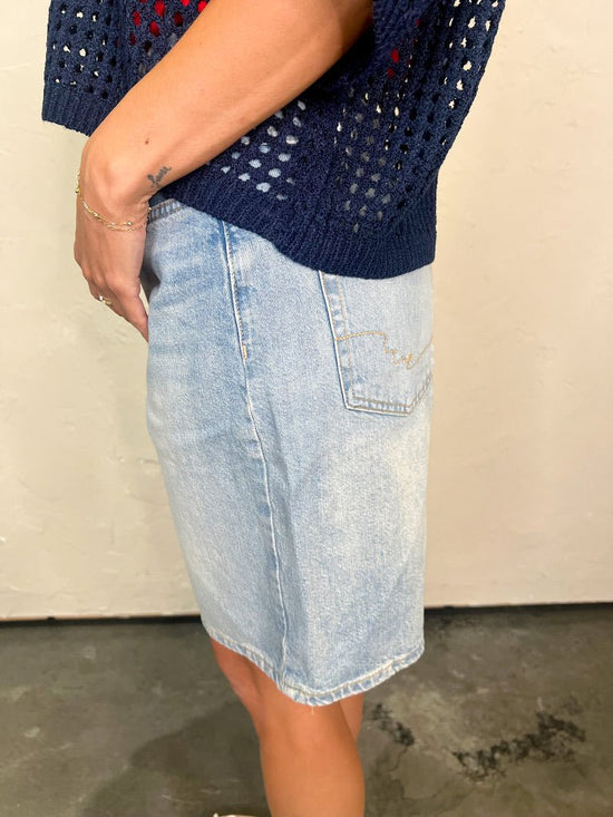 Load image into Gallery viewer, Free People: Montana Short - Cowgirl Blues - Revel Boutique
