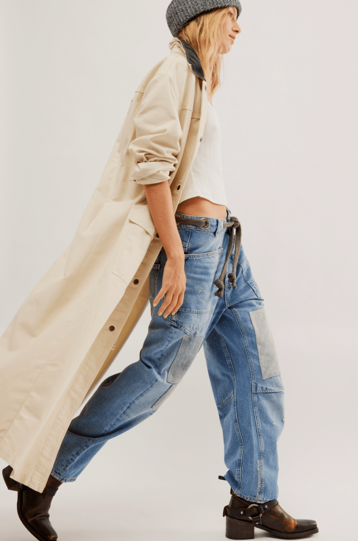 Free People: Moxie Low Slung Pull On - Truest Blue - Revel Boutique