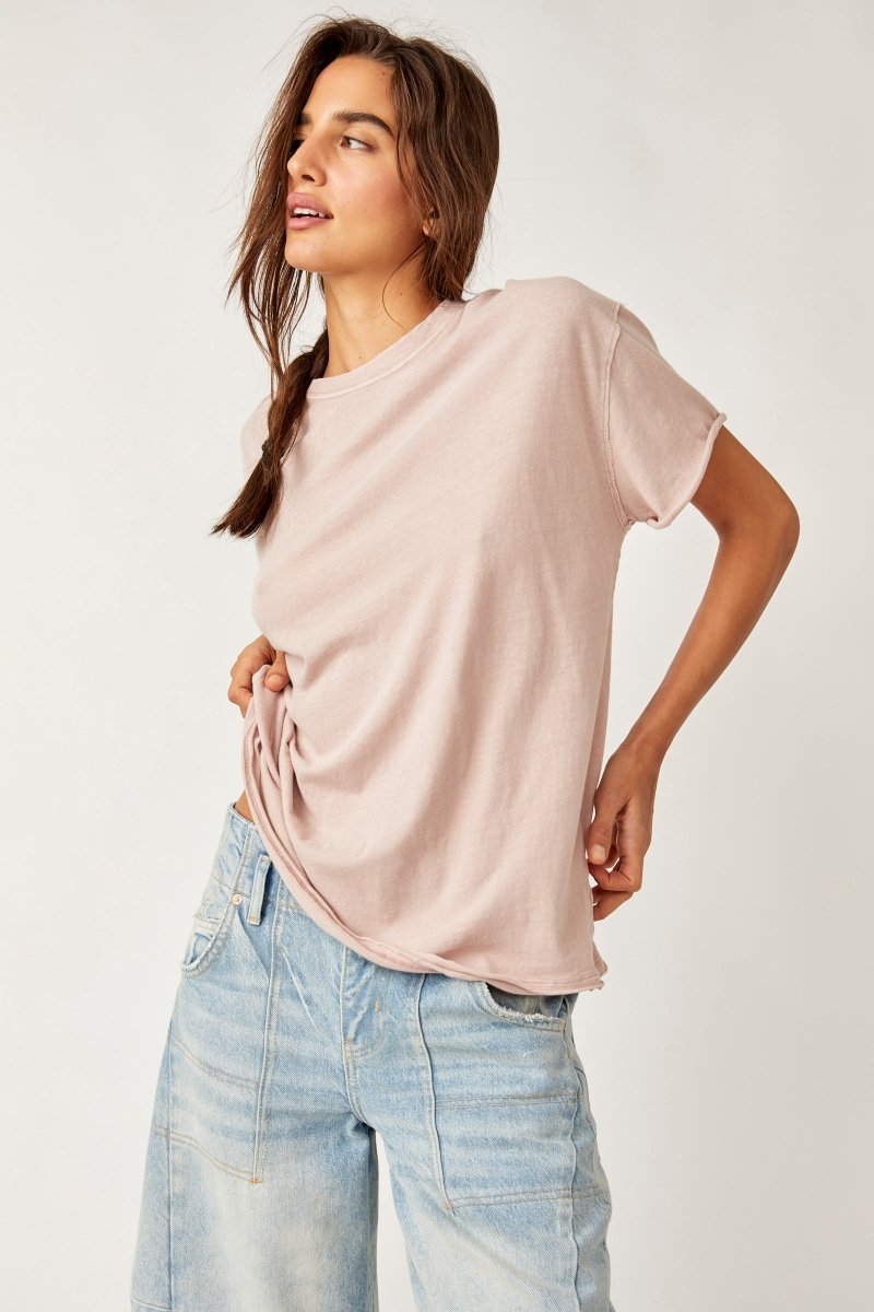 Free People: Nina Tee - Cashmere - Revel Boutique