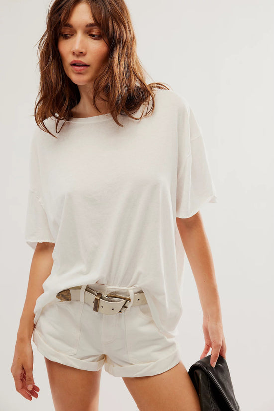 Free People: Nina Tee - Ivory - Revel Boutique