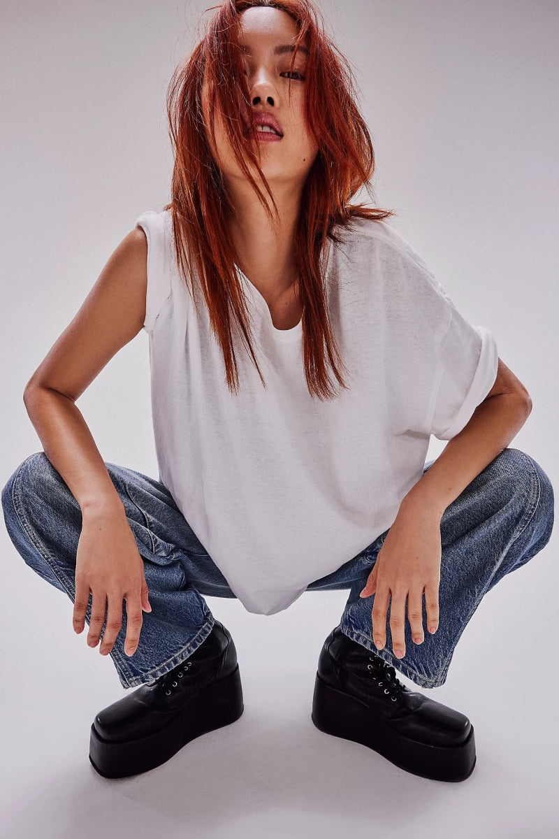 Free People: Nina Tee - Ivory - Revel Boutique
