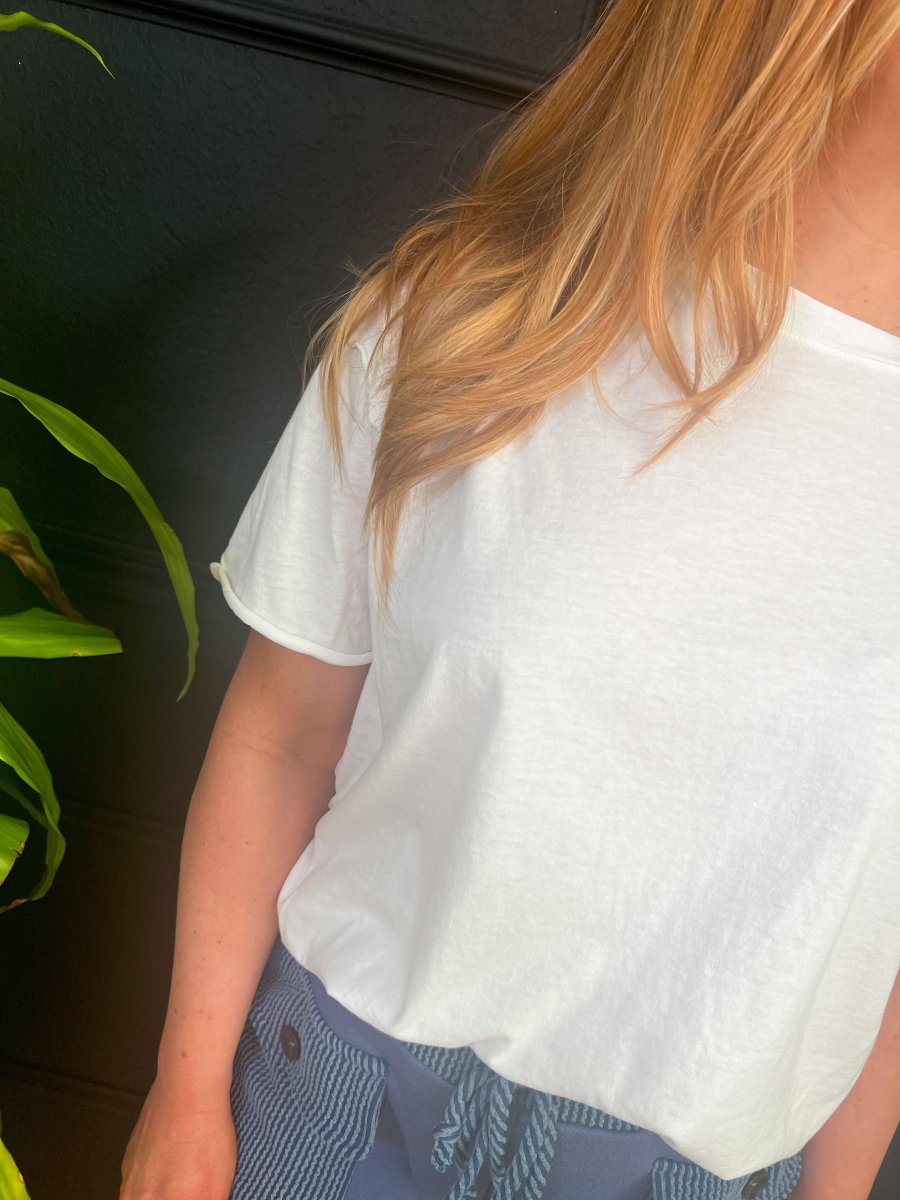 Free People: Nina Tee - Ivory - Revel Boutique