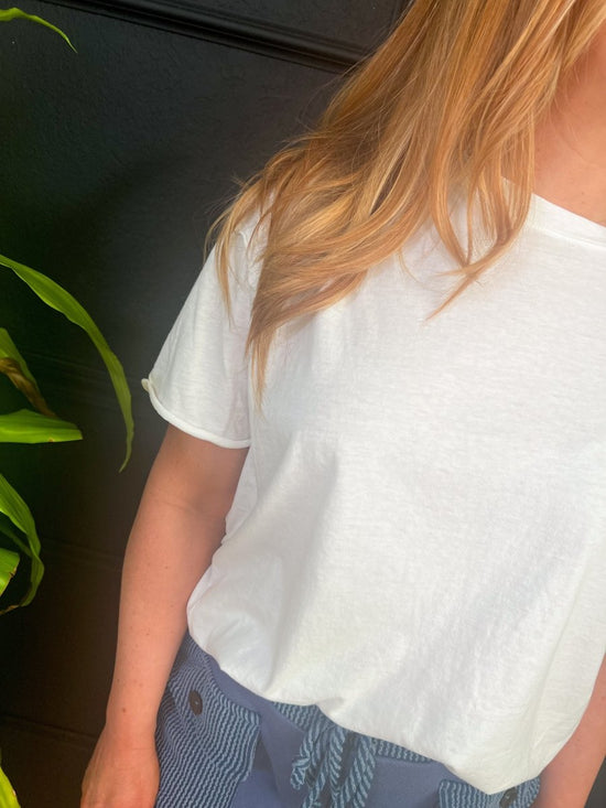 Free People: Nina Tee - Ivory - Revel Boutique