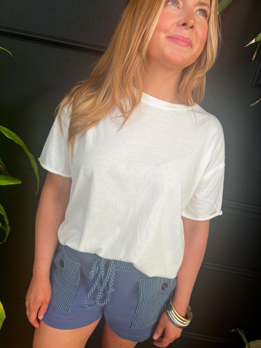 Free People: Nina Tee - Ivory - Revel Boutique