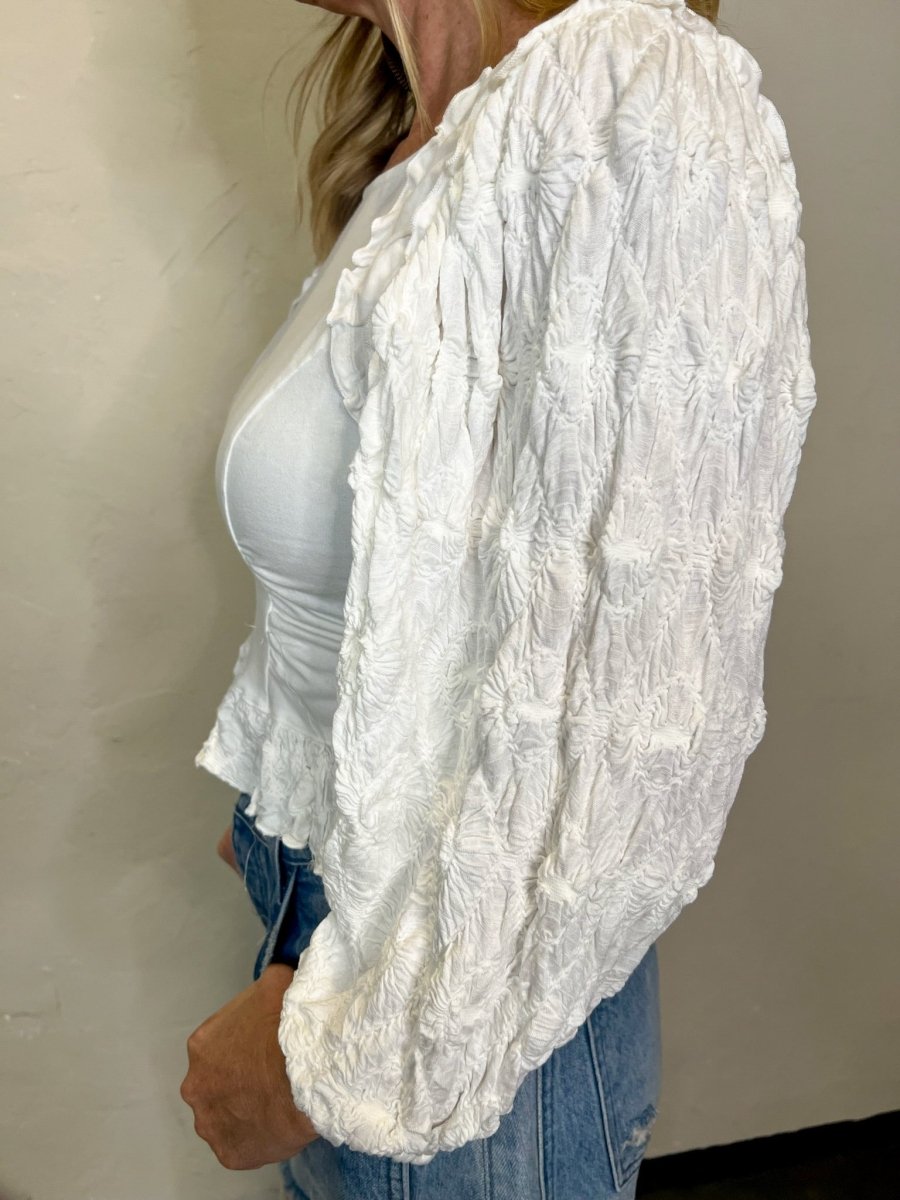 Free People: Oliva Top - Optic White - Revel Boutique