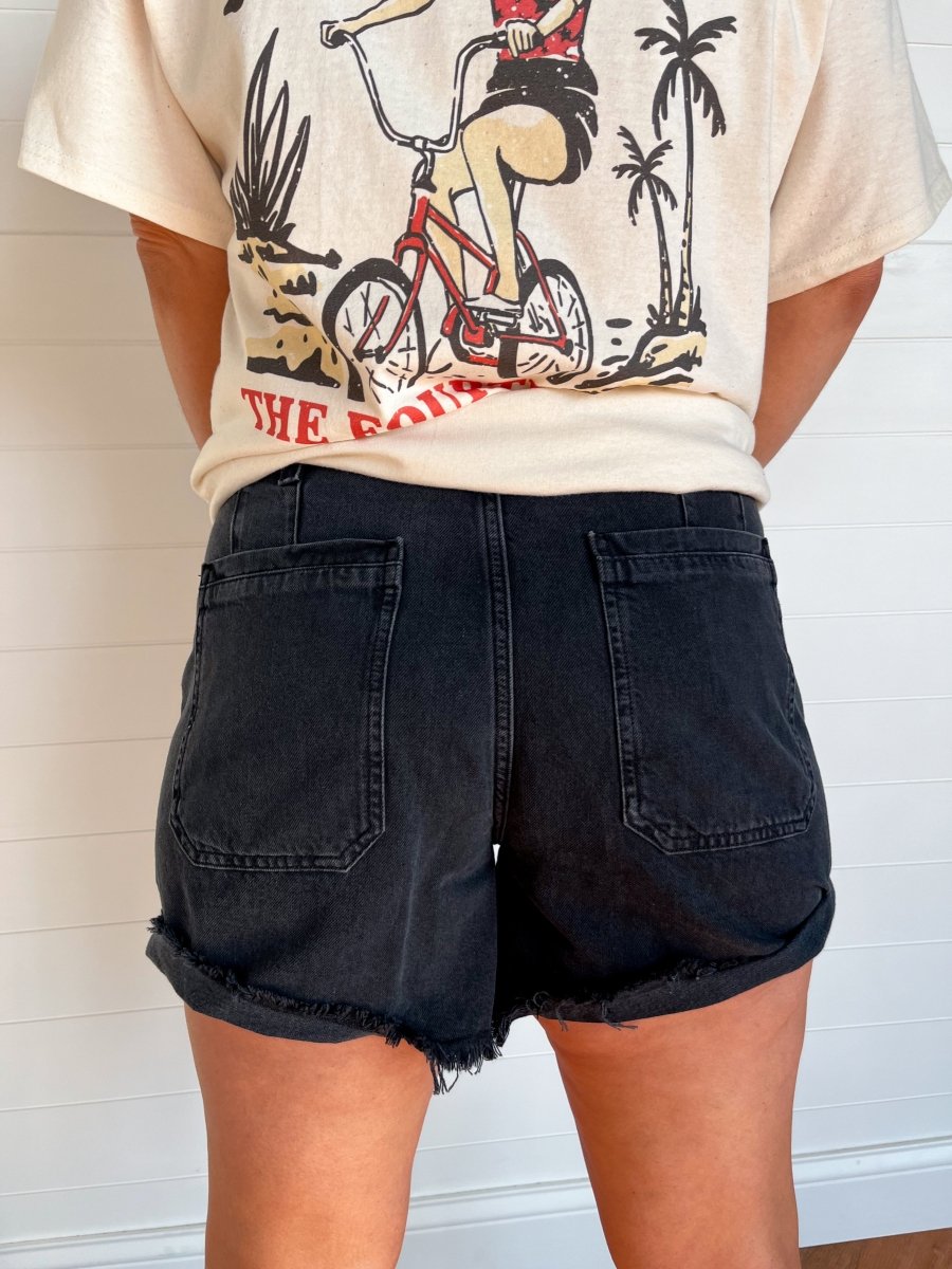 Free People: Palmer Short - Outer Space - Revel Boutique