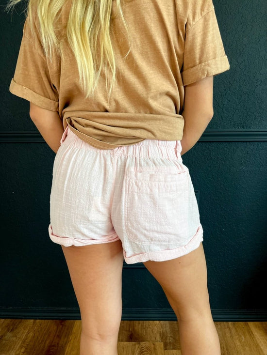 Load image into Gallery viewer, Free People: Solar Flare Shorts - Pink - A - Boo - Revel Boutique
