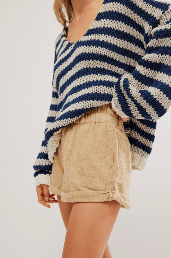 Load image into Gallery viewer, Free People: Solar Flare Shorts - Warm Sand - Revel Boutique
