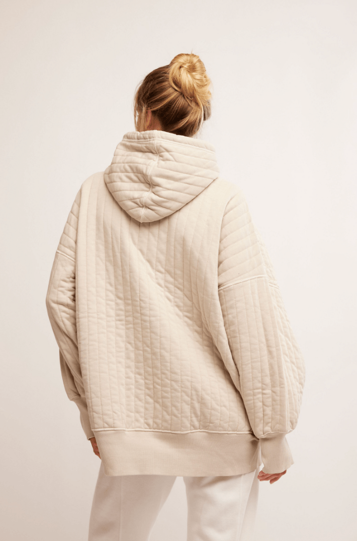 Free People: Sprint to the Finish Quilted Hoodie - Homeplate - Revel Boutique