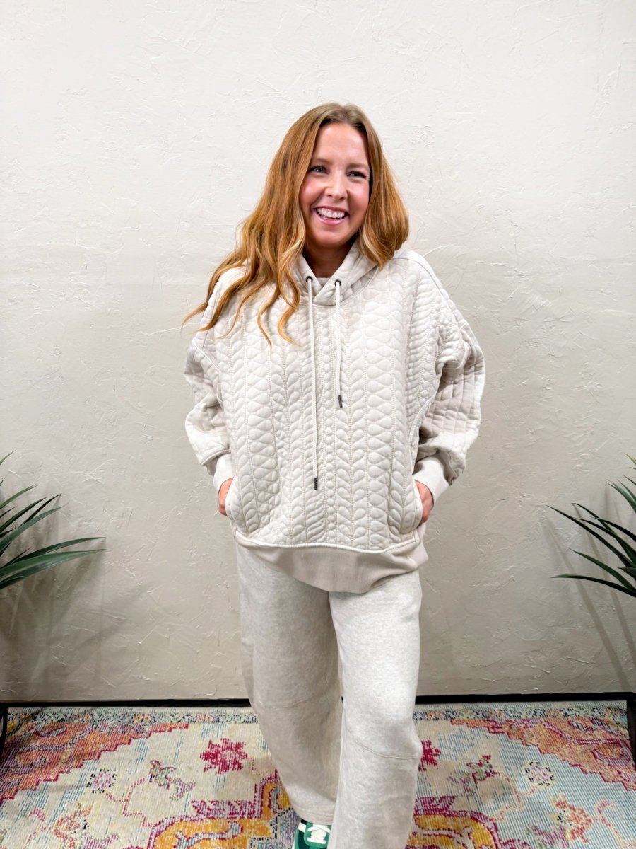 Free People: Sprint to the Finish Quilted Hoodie - Homeplate - Revel Boutique