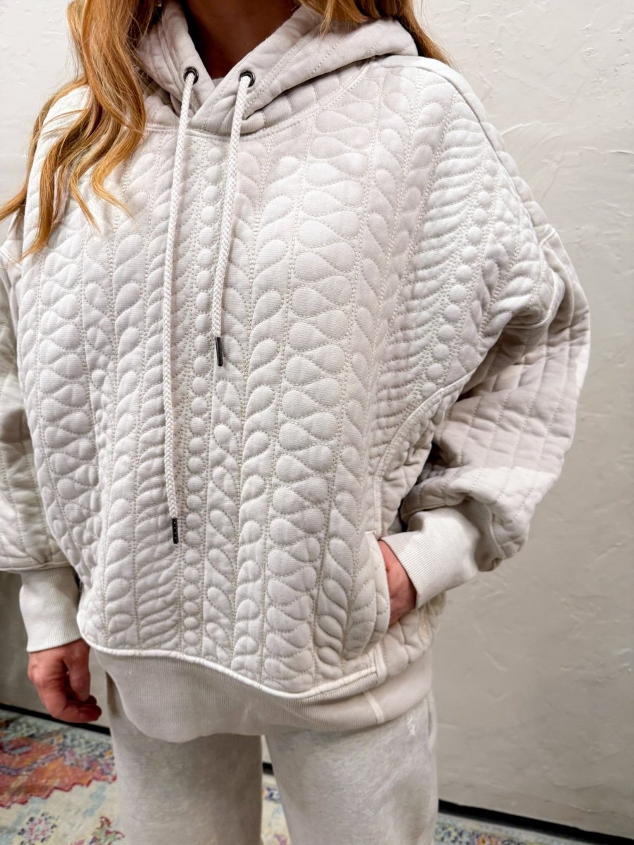 Free People: Sprint to the Finish Quilted Hoodie - Homeplate - Revel Boutique