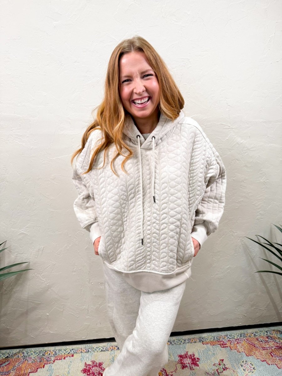 Free People: Sprint to the Finish Quilted Hoodie - Homeplate - Revel Boutique