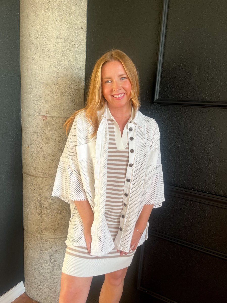 Free People: Stay On Shirt - Ivory - Revel Boutique