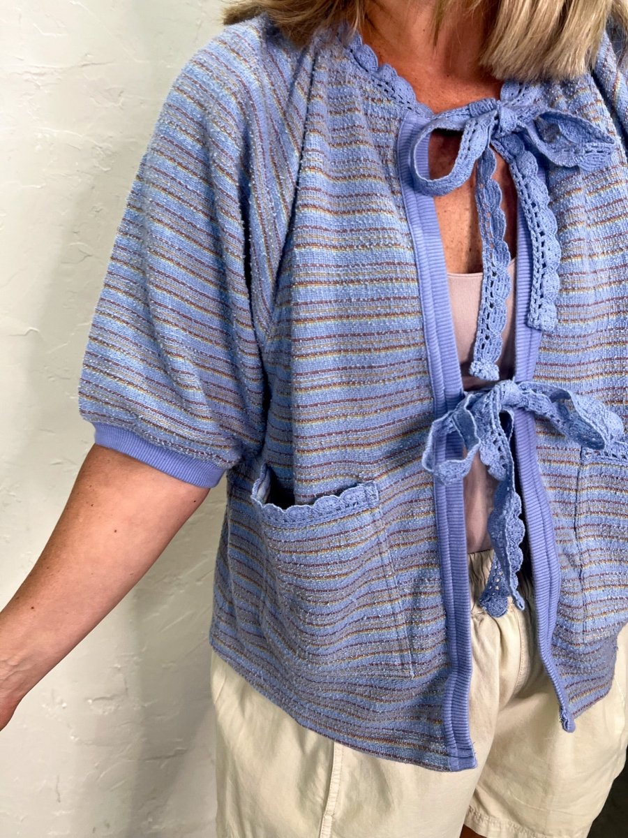 Free People: Tropic Sweatshirt - Baby Blue - Revel Boutique