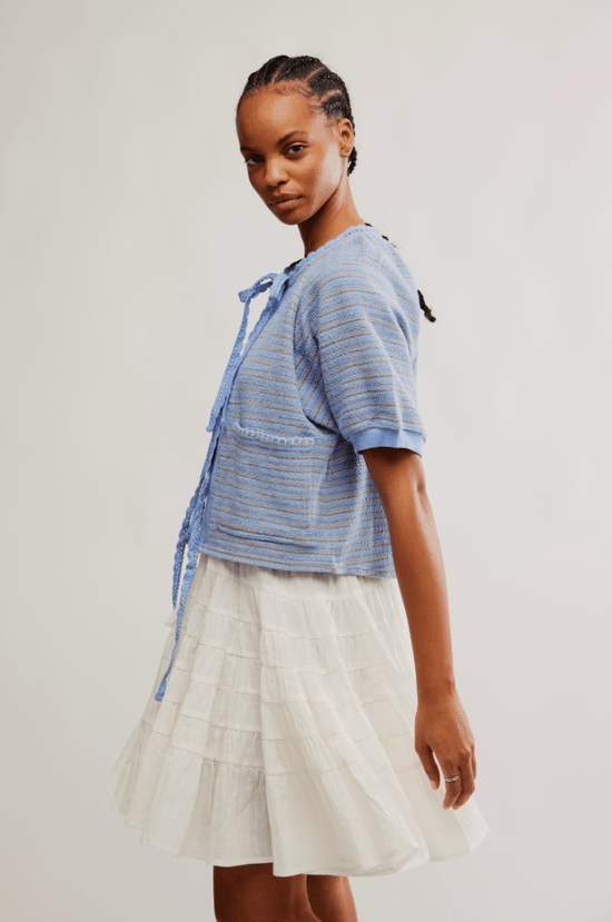 Load image into Gallery viewer, Free People: Tropic Sweatshirt - Baby Blue - Revel Boutique
