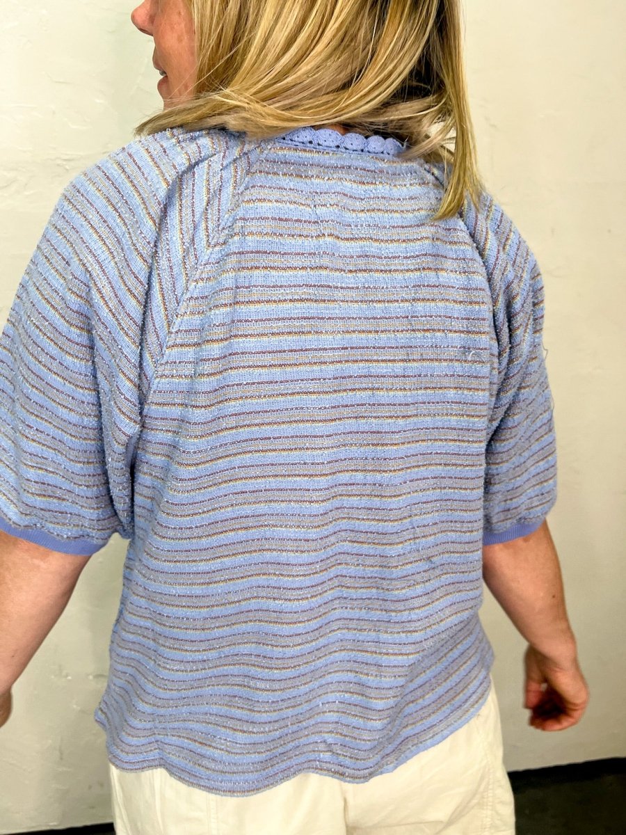 Free People: Tropic Sweatshirt - Baby Blue - Revel Boutique