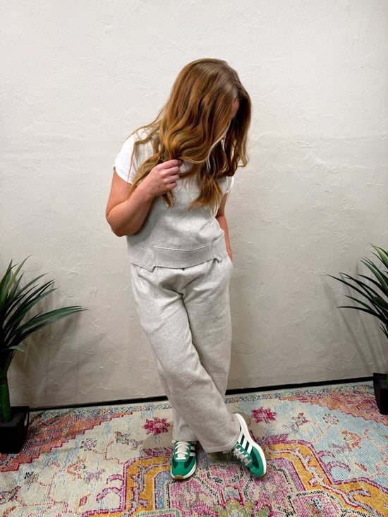 Load image into Gallery viewer, Free People: You Wish Pants - Heather Gray - Revel Boutique
