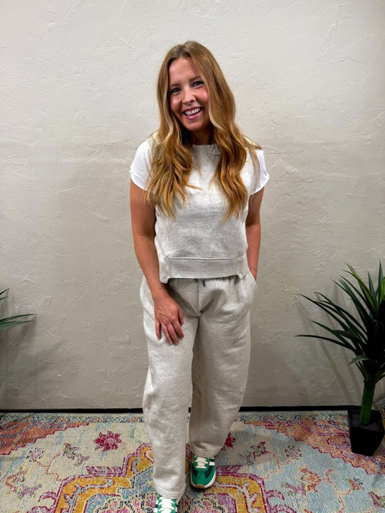 Free People: You Wish Pants - Heather Gray - Revel Boutique