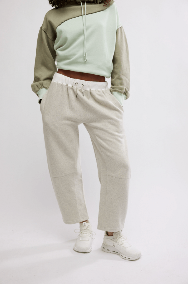 Free People: You Wish Pants - Heather Gray - Revel Boutique