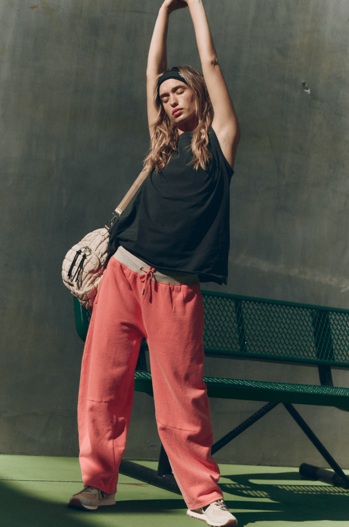 Free People: You Wish Pants - Hibiscus - Revel Boutique