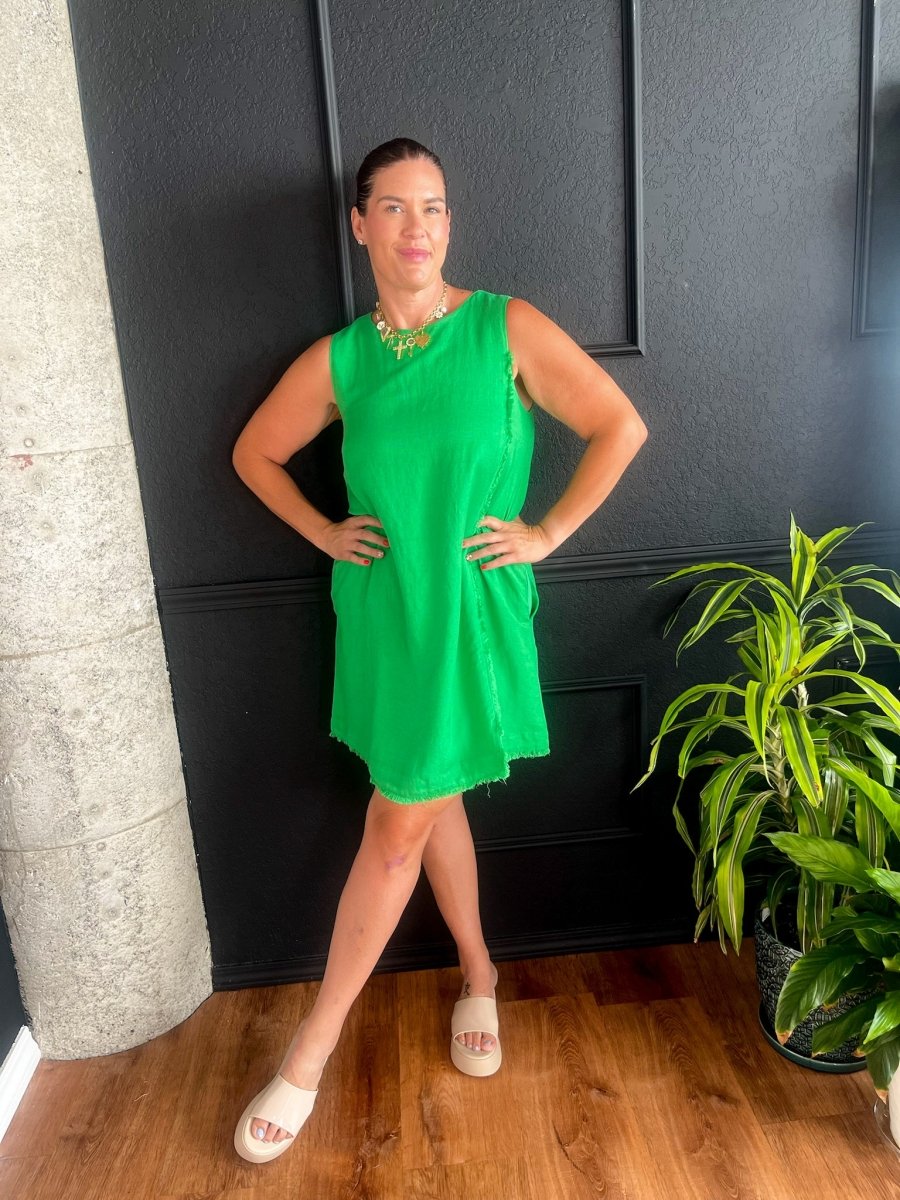 FRNCH: Amalya Dress - Green - Revel Boutique
