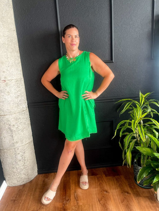 FRNCH: Amalya Dress - Green - Revel Boutique