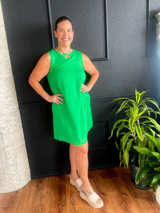 FRNCH: Amalya Dress - Green - Revel Boutique