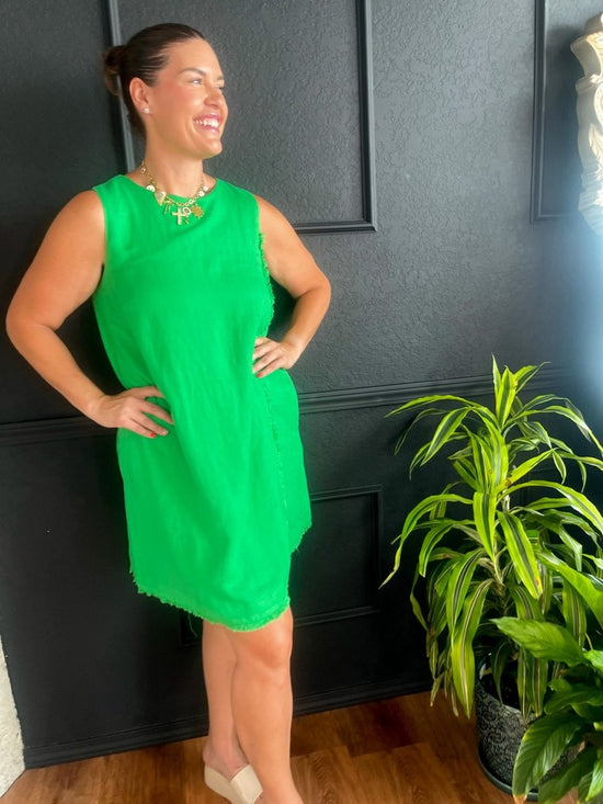FRNCH: Amalya Dress - Green - Revel Boutique