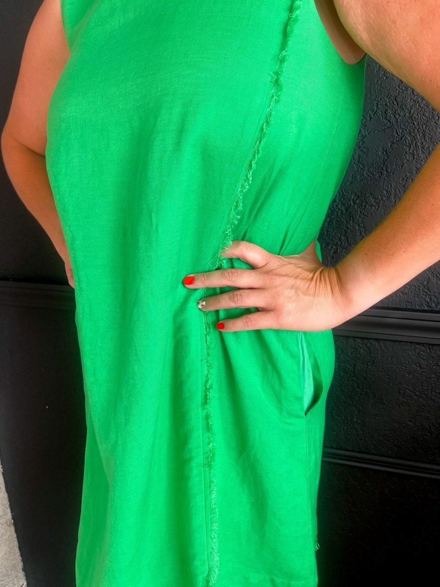 FRNCH: Amalya Dress - Green - Revel Boutique