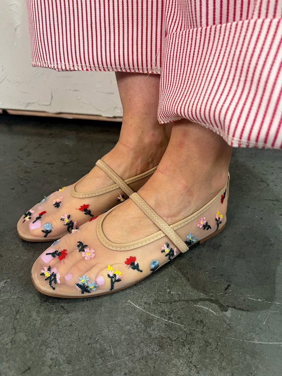 Garden Party Mesh Flat - Revel Boutique