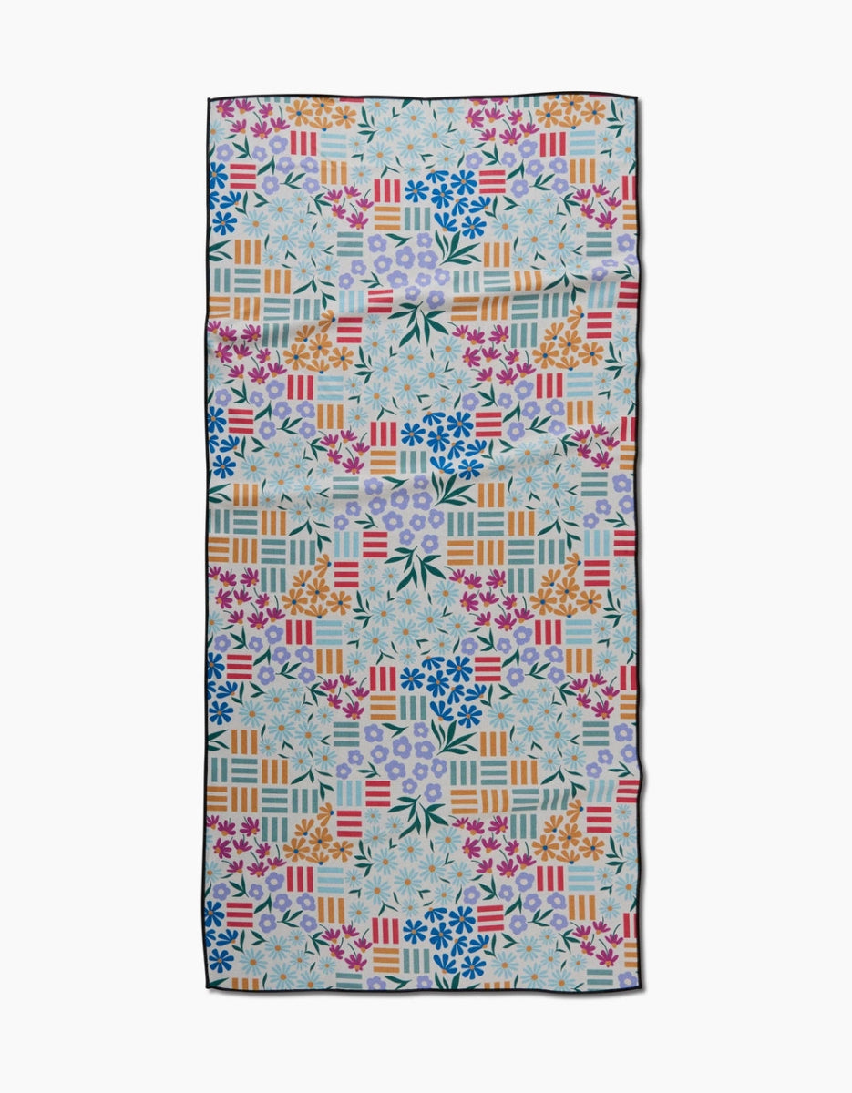 Geometry: Floral Garden Beach Towel - Revel Boutique