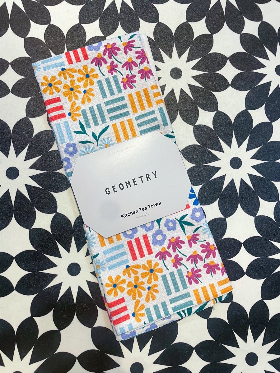 Geometry: Floral Garden Tea Towel - Revel Boutique