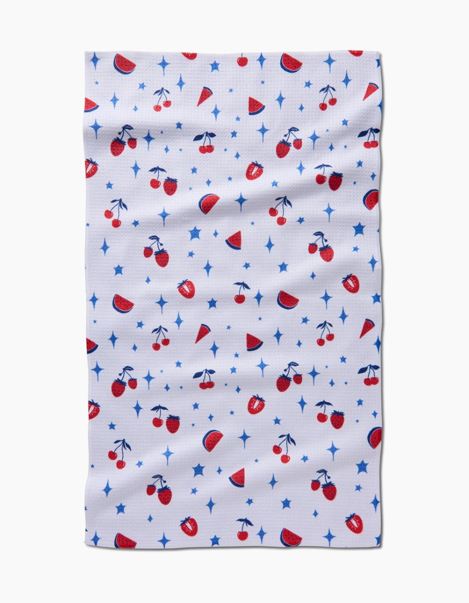 Geometry: Fruit Sparkle Toss Tea Towel - Revel Boutique
