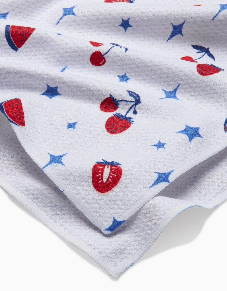 Geometry: Fruit Sparkle Toss Tea Towel - Revel Boutique