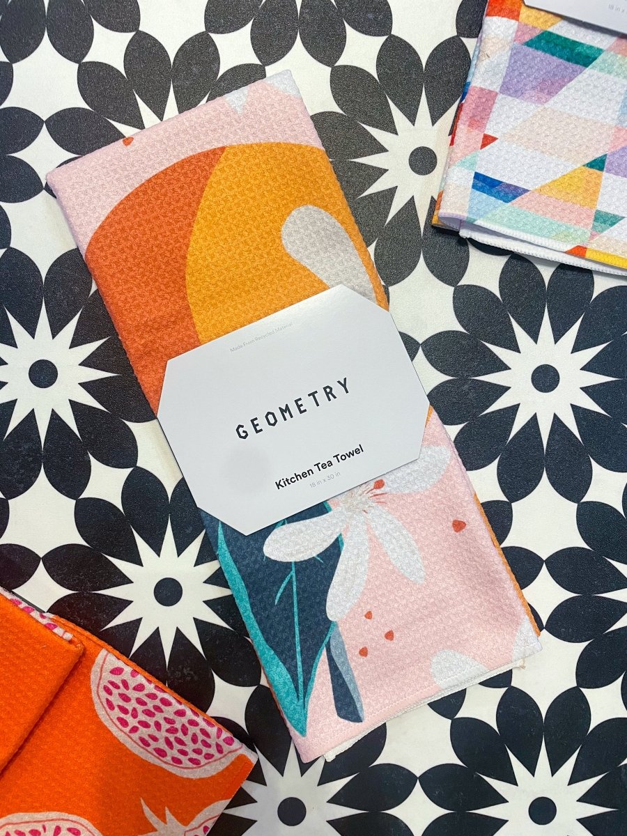 Geometry: Just Peachy Tea Towel - Revel Boutique