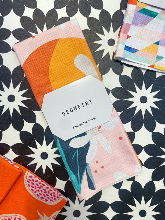 Geometry: Just Peachy Tea Towel - Revel Boutique