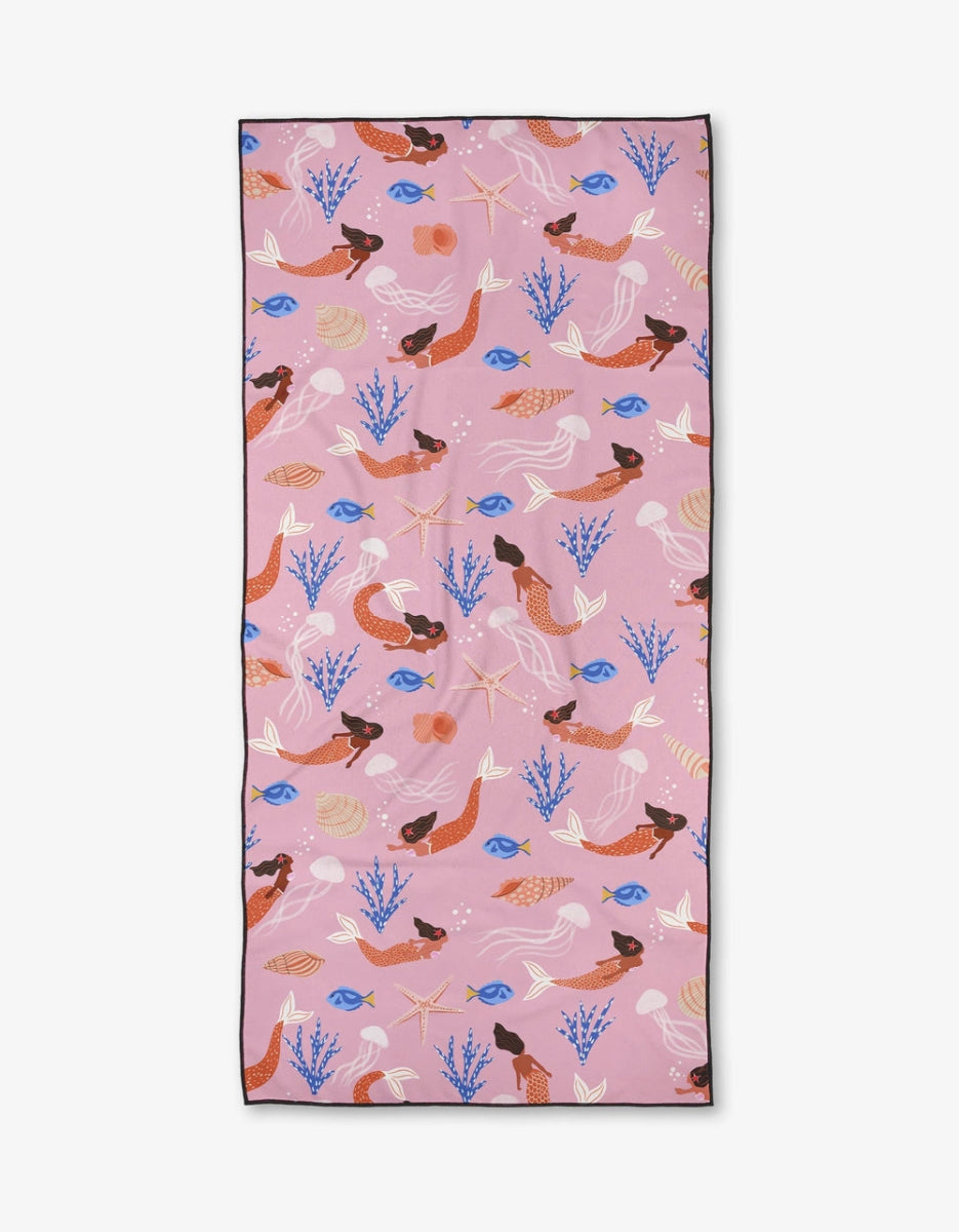 Geometry: Mermaid Shells Beach Towel - Revel Boutique